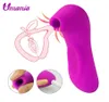 Vagina erotica succhiare vibratore silicone succhiaio al clitoride stimolazione clitoride USB sesso orale ricaricabile per le donne MX1917302658