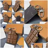 Keychains Lanyards 7X9Cm Designer Chocolate Model Keychain Key Chains Ring Holder Esigners For Porte Clef Gift Men Women Car Bag P Dhkhw