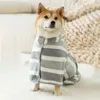 Dog Apparel Warm Bathrobe Soft Comfortable Fast Drying Bath Bags Adjustable Polyester/Coral Velvet Pet Coat