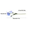 Decorative Flowers Artificial Iris Flower Branch Bouquet Real Touch Simulation For Wedding Home Table Decor Silk Fake Party Supplies