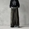 Pantaloni maschili vintage y2k gumgy gamby streetwear gamba larga oversize uomini pantaloni lunghi a tutta lunghezza 2024