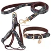 Colliers de chien Leashes Fashipn Harness and Set Soft Adjudable Leather Classic Classic Pet Collar LEASH SELS POUR LES SMALS DOGS CHIHUAHUA DHFBI