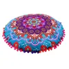 30 Styles Round Mandala Pattern Pillowcase Bohemian Cushion Cover Boho Floor Pillows Case Home Decoration 43x43cm 240428