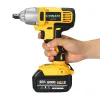 98VF 320Nm 12000mAh Cordless Electric Impact Wrench Drill Screwdriver 110-240V