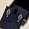 925 Sterling zilveren topkwaliteit dupe gloednieuwe aankomst diamanten sieraden bengelen oorbellen voor vrouwen