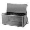 Storage Bags Foldable Bins Quilt Bag Garment Box Wardrobe Sundries Organizer 58x31cm Multi-function Clothes Grey Non-woven Fabric