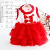 Vêtements pour chiens jupe de mariage rouge robe princesse bowknot chiens vêtements petit animal de compagnie costume doux costume printemps été ropa para perro