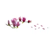 Autocollants muraux magnolia fleur maison maison autocollant décor mural décale amovible amovible de haute qualité vivante