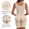 Dameshoeders Shapewear voor vrouwen buikbestrijding Hoge compressie Fajas Colombiaanse body Shaper Butt Lifter dijblauwe shorts voor dagelijkse Y240429