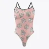 Women's Swimwear 2024 Sexy One Piece Swimsuit Women Summer Push Up Open Water Bathing Suit Monokini Print Swim Beach Wear