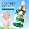 Sadoer Tea Tree Oil Control Face Serum krympporer fuktgivande smidig fördrivande hud skönhet hudvård