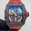 Projektantki zegarki mechaniczne luksusowe zegarki męskie zegarki sportowe seria RM 35-02 Automatyczne zegarek mechaniczny Swiss World Watch Person Watch Billionaire Entry bilet