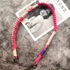 Telefoon Charme Contrasterende kleuren Banden voor tassen katoenen lanyard sleutelhangers van ketens voortreffelijk koord om de mobiele accessoires te hangen 240428