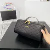 Chanei Designer Bolsa Cosmética Bolsa de maquiagem Luxuris Make Up Bag Large Travel Bolsa de maquiagem cosmética Bola de alta qualidade de couro genuíno Materi vkxa