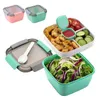 Bento Boîtes micro-ondes à lunch Boîte en plastique Boîte à lunch pour la vaisselle Conteneur de stockage alimentaire Childre