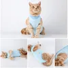 Traje de gato traje de recuperación de mascotas para heridas abdominales o enfermedades de la piel alternativa de cuello electrónico después de usar ropa de mono