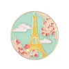 Landmark Email Pins Custom Big Ben London Eiffeltoren Paris Broches Rapel Badges Gebouwen sieraden Gift voor kinderen Vrienden