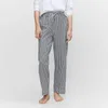 Pantalon féminin Femmes Summer Casual Plaid Trawstring High Waist Ligners Sweet Lounge Striped Salon Streetwear féminin