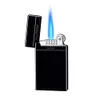 Briquet de briquet de cigarette à flamme bleu à flamme bleu de haute qualité de haute qualité avec réglable avec réglable