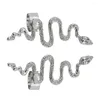 Kolczyki na stadninie 2 szt. Serpentynowy klip do uszu piercing retro kolczyki w kształcie węża osobowość