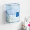 Depolama sepetleri katlanır çamaşır sepeti organizatör kirli kıyafetler banyo kıyafetleri örgü depolama çantası ev duvar monte asılı sepet çerçeve kovası