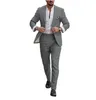 Men's Suits Mens Linen Suit Jacket And Pants Casual Business Wedding Travel Outfits 2 Piece