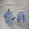 New Baby Tracksuits Kids Designer Clothes Set Size Size 100-160 cm جودة عالية الجودة قميص الصيف واحد الصدر وسروال شورت 24 أبريل