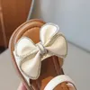 Top Options Baby Girls Kids Flexible Sandals with Butterflyknot Personalised Princess Summer Wedding Party Shoes 240418