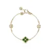 Colliers de bijoux de créateurs Designer Pendant Buccellati Top Four Leaf Grass Italian Diamond Braced Collier Bracelet Colli