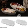 Candle Holders 2PCS White Jar Silicone Mold Concrete Wax Box Tray Mould Cup