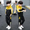 Clothing Sets Teen Kids Spring/Autumn Long Sleeve Children's Hooded Sport Suit Boy's Toddler Tracksuit 6 8 10 12 14 Year