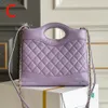10A mirror quality luxury designer bag crossbody 23CM calf leather shoulder bag women's chain bag designer bag handbag with box YC418