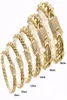 2019 Arrivée 81012141618mm en acier inoxydable en acier inoxydable Curb Cubain Chaîne Crystal Bracelet Coucle de serrure fermoir Bijoux Link Mentier 9263926