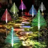 Decorations LED Solar Christmas Trees Fiber Garden Lamp Solar Energy Powered Waterproof Outdoor Lights Yard Lawn Landscape Decorative Lights