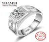 Yamni Fashion Real 925 Серебряные обручальные кольца для женщин 1 CT CT CZ Diamond Cring Dewelry MJZ0095210362