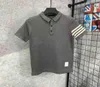 Sommer -Herren -Designer T -Shirts Loose Polo Shirts Modemarken Brown Tops Men039s Thom Casual Shirts Luxury Clothing Street SHO2379940