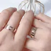 Sense Promise Design of Love Ring and Minimalist Full Diamond Couple Ring Non Fading Womens Fashionable with cart original rings