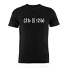 Herren T-Shirts Coder Developer Programmer Witze, um lustige Qualitätsdruck-Druck-T-Shirt-Baumwoll-Rundhals-EU-Größe zu sein oder nicht.