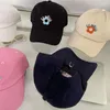 Ball Caps Studio Flower Hafdery Baseball dla kobiet Patchwork Regulowany kolor na świeżym powietrzu Korean Casual Snapback Peaked