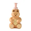 Cartoon Bear Foaming Soap Dispenser Refillable Pump Bottle Badrum Hand Sanitizers Shampoo Dusch Gel Foam Container Drop Ship 240419