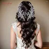 Nakrycia głowy Topqueen Wedding Hair Clips Złote spinki do włosów na głowę kryształowe dla panny młodej Kryształowa biżuteria Kobiety Tiara Headwear HP253