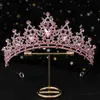 Tiaras vintage barocco rinestone corona di tiara femminile femminile festa regalo regalo di nozze sposa da sposa cristallo accessori per capelli corona