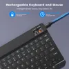 Беспроводная клавиатура Bluetooth-совместимая клавиатура для Android Windows Mini 78-ключ Gaming Keybaord для ПК iPad планшет клавиатура 240429