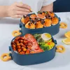 Bento Boxes 2000ml Lunch Box Portable 3 Laag Kinderen Student Bento Box Lekproof Microwavable Food Container School Travel Office Picnic