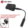 이어폰 Tacsky Tactical Headphone Comtac Soridn 헤드셋 어댑터 Peltor /MSA /TCI /TEAHEADSET /AMP 전술 헤드셋 용 Bluetooth PTT