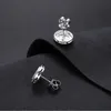 S925 Sterling Silver Iced Out Moissanite Men Stud oorbellen Schroef GRA gecertificeerd blik Diamond Test Jewelry