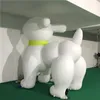 6mh (20 pieds) avec souffle blanc gonflable ballon chien gonflables Balloon art animal pour la décoration publicitaire musicale