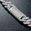 VENDE 925 SLIVER BRANCO BRANCO PLATED VVS Moissanite Pass Diamond Tester 18mm Miami Chain Chain Link Chain colares para homens