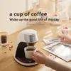 Konka Coffee Machine 2 en 1tea Powder Multiple Drip Cafeteria Fast Heating Offie Home 220V Easy 240423