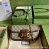 Bolsas no início da primavera nova fábrica 1955 cavalgada fivela de lona de flor velha combinação de couro rolamento saco de borda única ombro bola crossbody